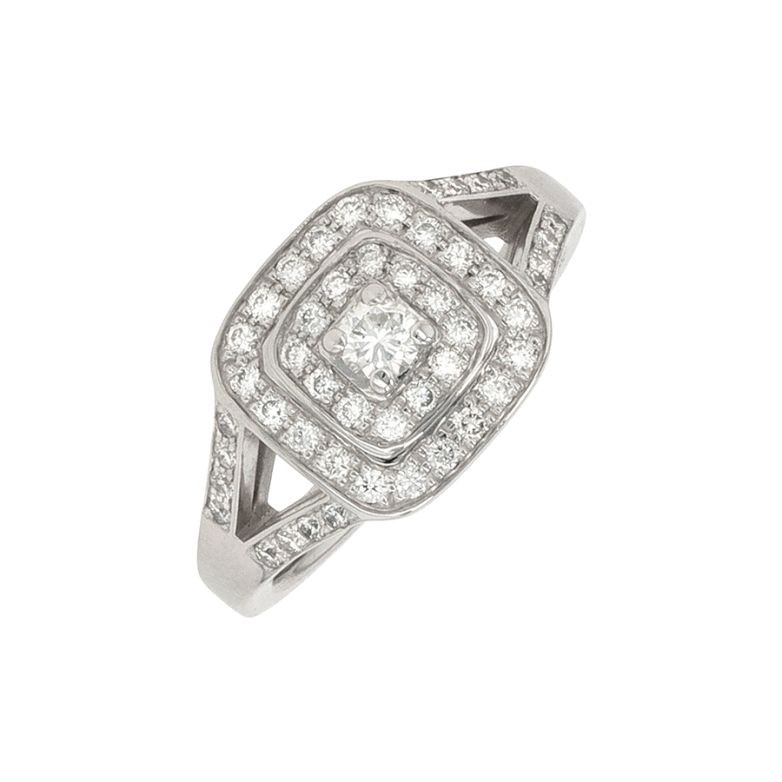 Bague diamants 0.42 carat or blanc 6.25g Comme neuf -  reconditionné disponible sur Gemme Les Bijoux